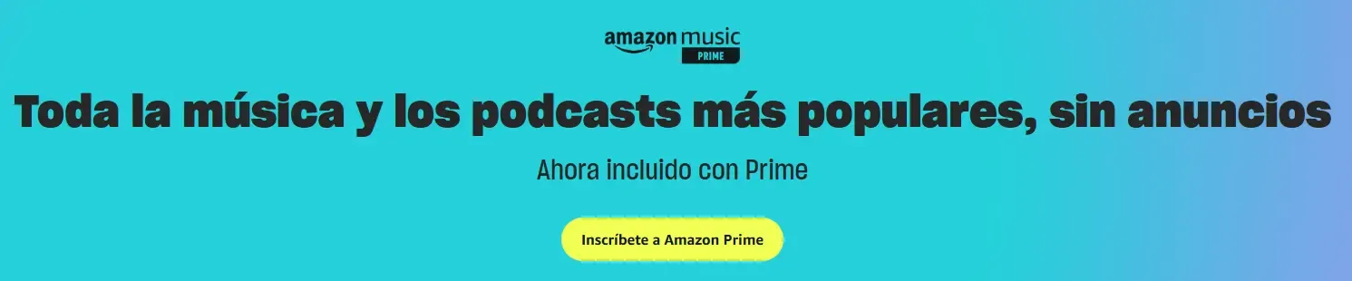 Amazon Music para Estudiantes (3 Meses Gratis Sin Anuncios)