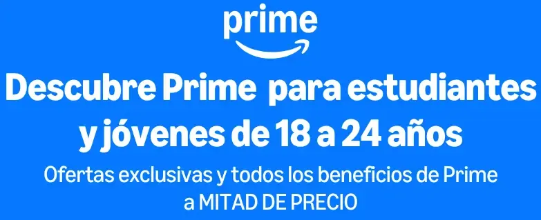 Amazon Prime Student (3 Meses Gratis + 50% Descuento)